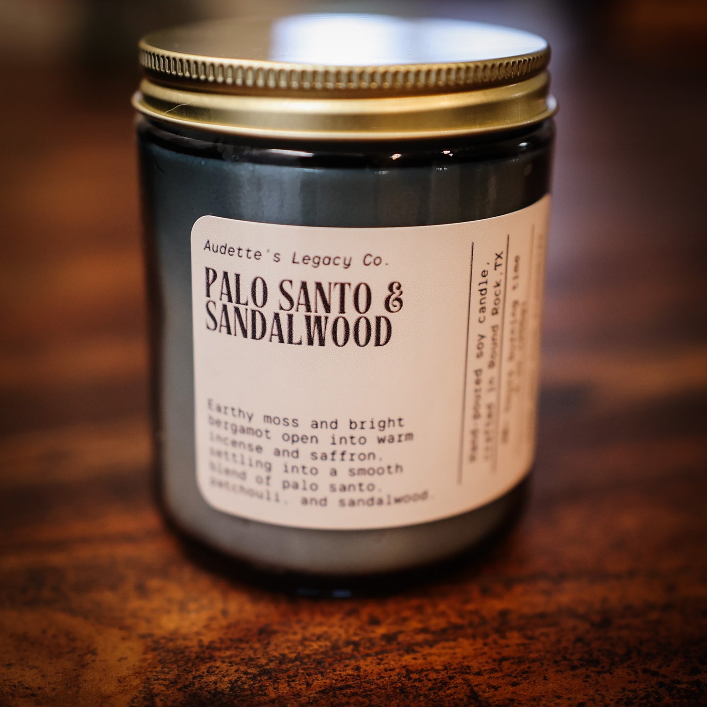 Palo Santo & Sandalwood Wood Wick Candle