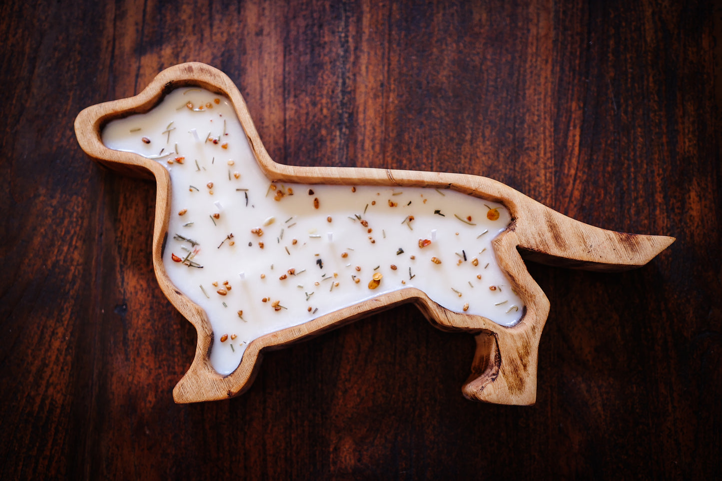 Dachshund Doughbowl Candle