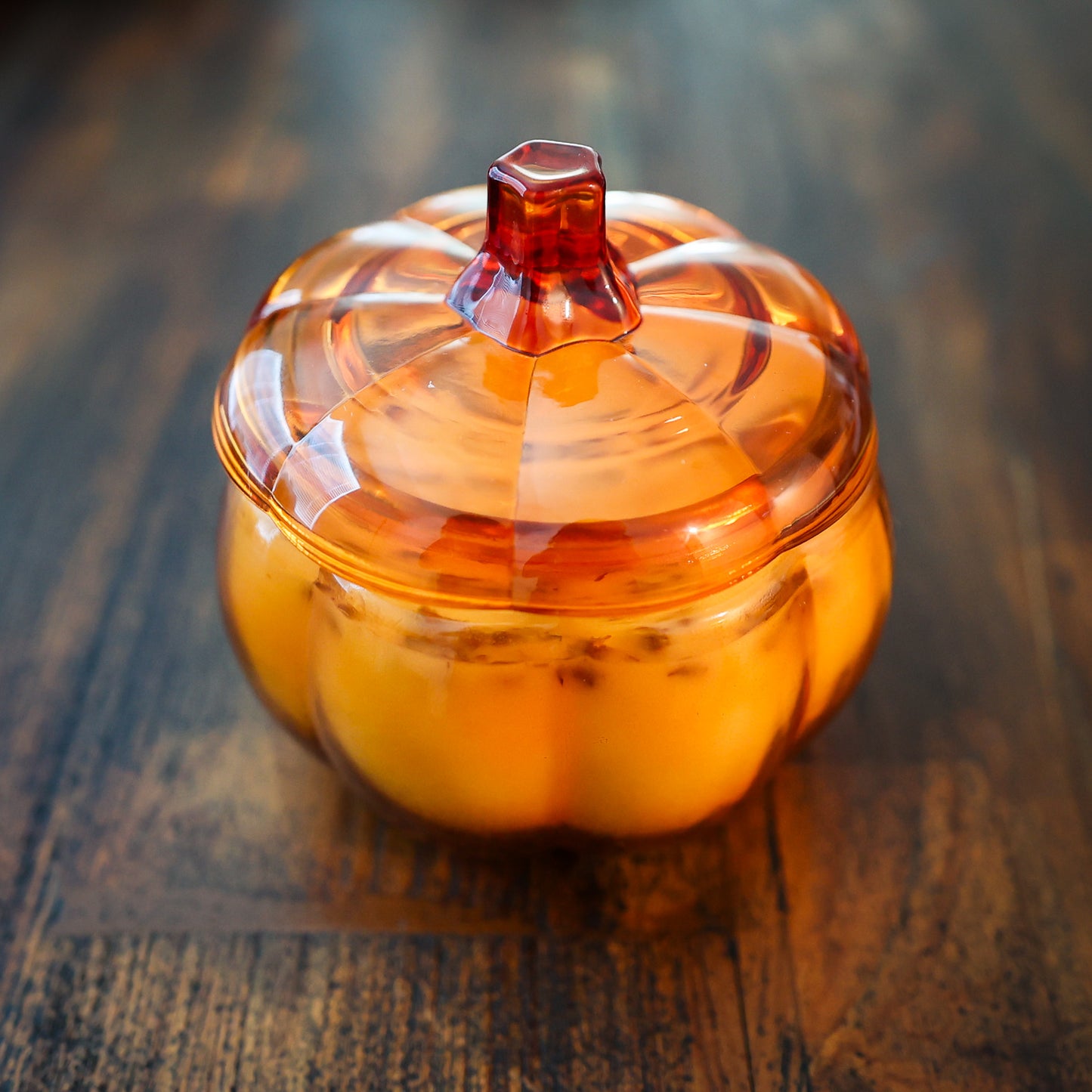 Glass Pumpkin Jar Candle – 17 oz