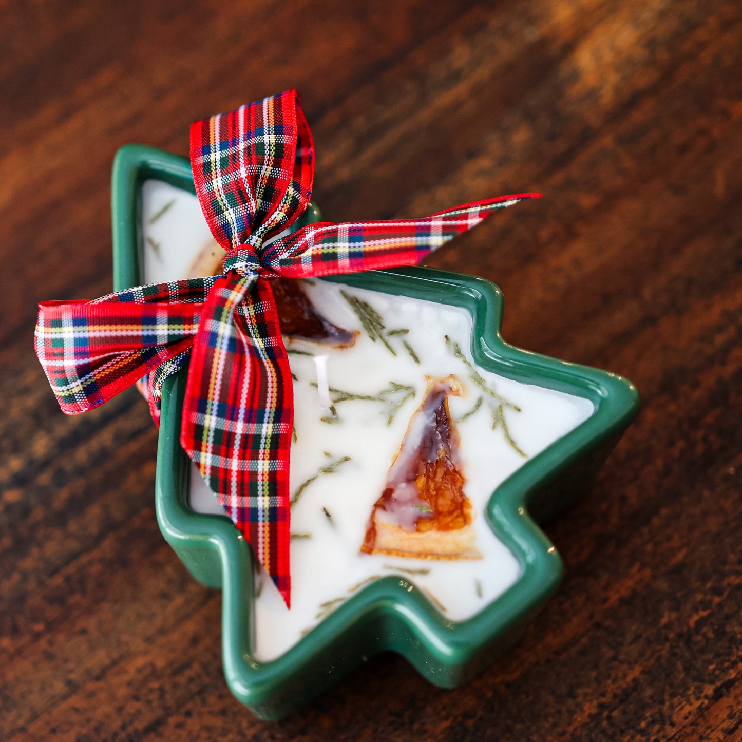 Mini Ceramic Christmas Tree Candle