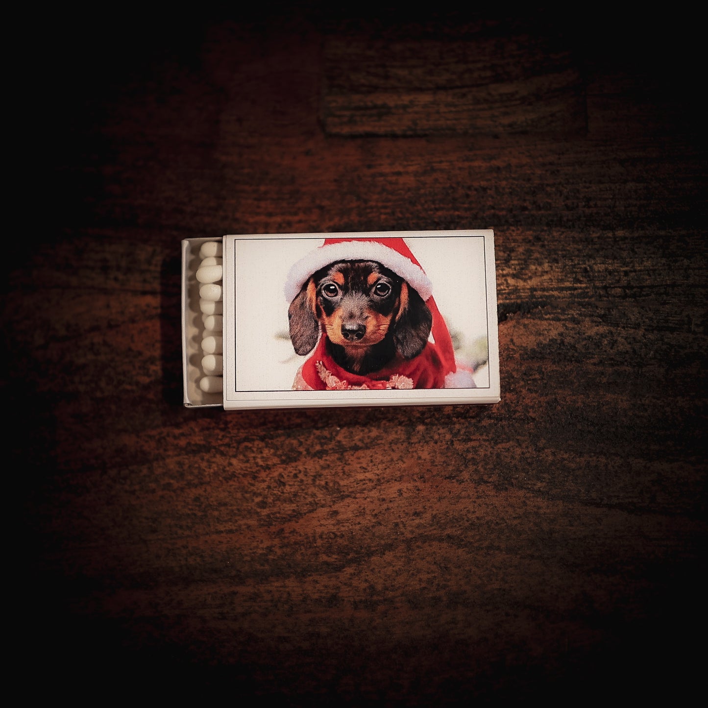 Christmas Dachshund Matchbox