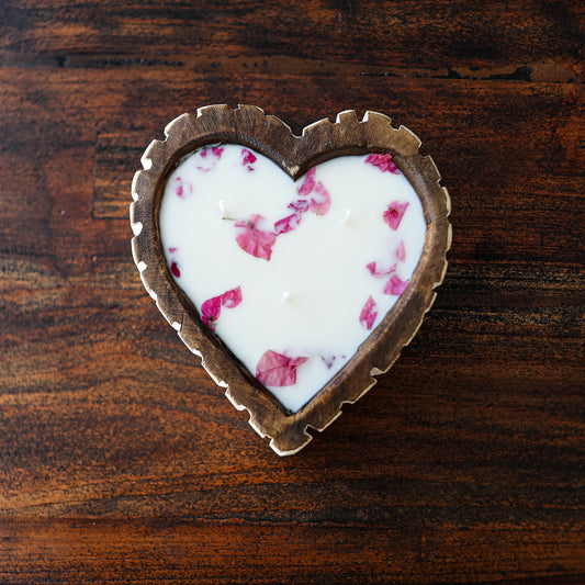 Heart Doughbowl Candle