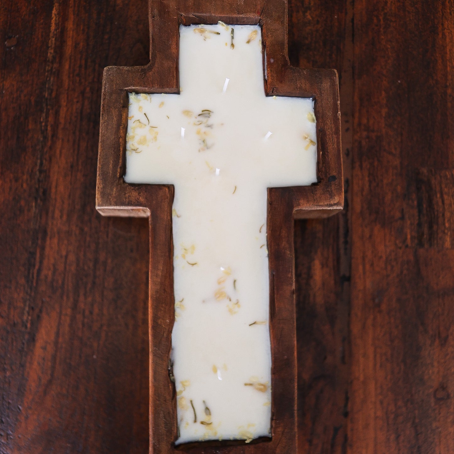 Cross Doughbowl Candle