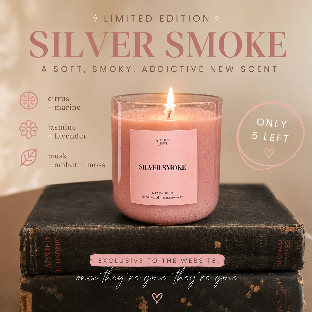 Silver Smoke Limited Edition Candle