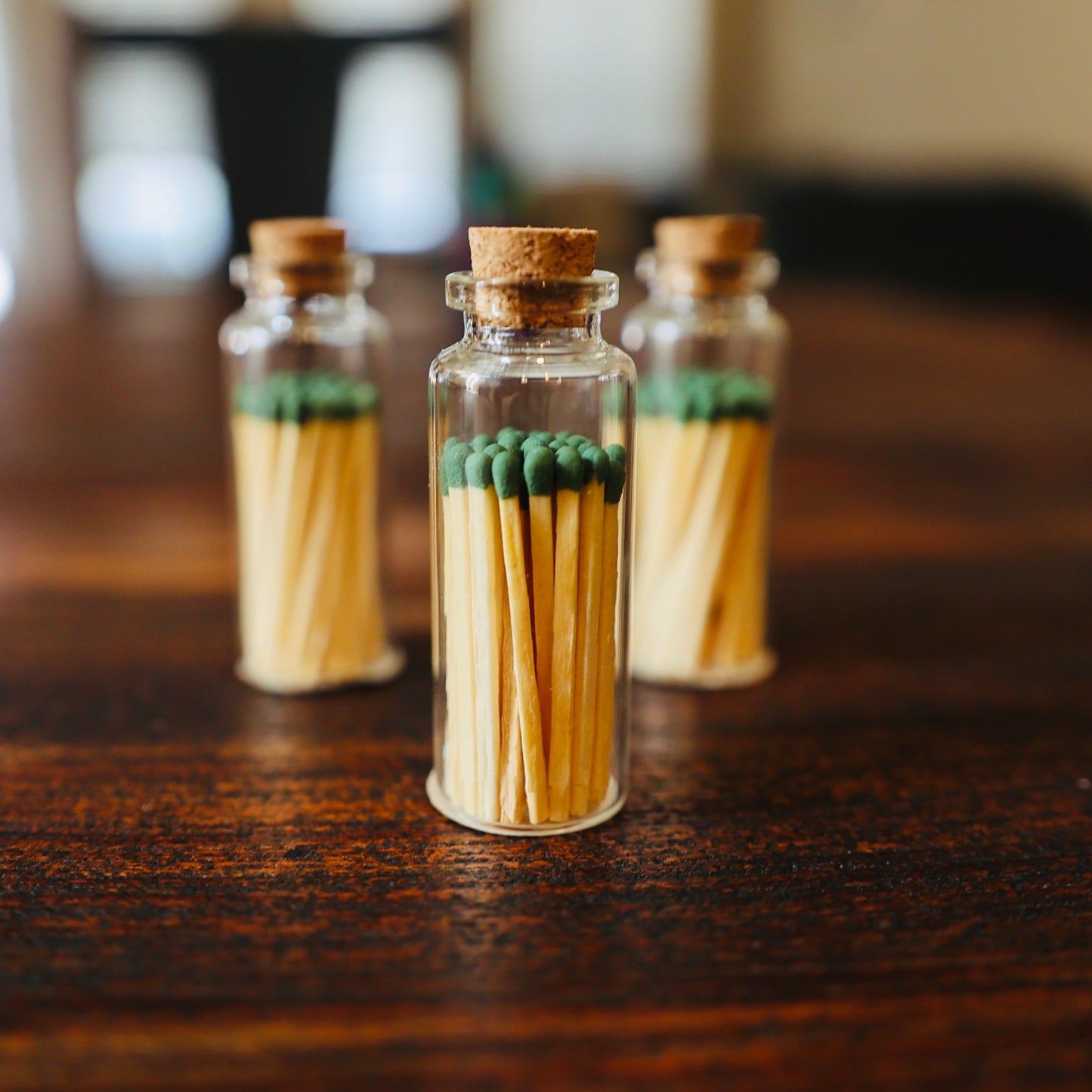 Mini Matchsticks in Glass Bottle