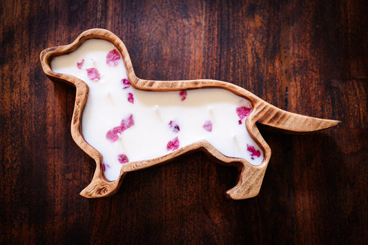 Dachshund Doughbowl Candle
