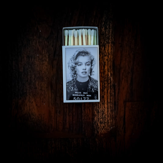 Marilyn Monroe Mugshot Matchbox – Decorative Matches