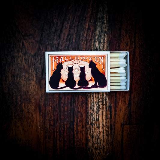Halloween Black Cat Matchbox