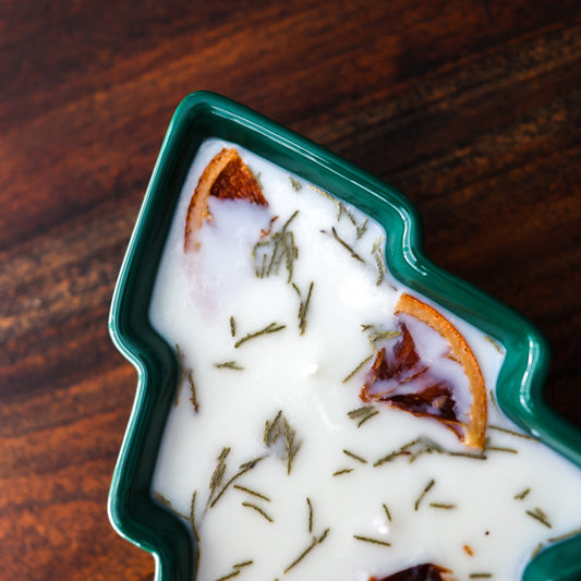 Evergreen Christmas Tree Candle