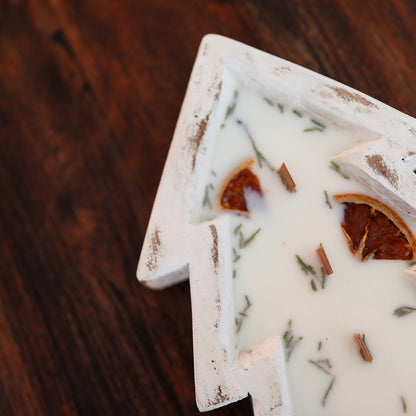 Christmas Tree Doughbowl Candle