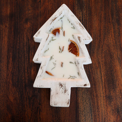 Christmas Tree Doughbowl Candle