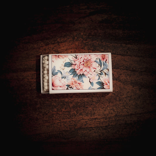 Pink Floral Matchbox