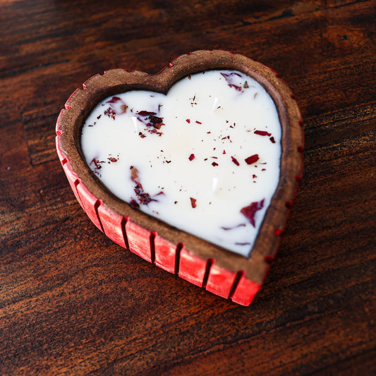 Heart Doughbowl Candle