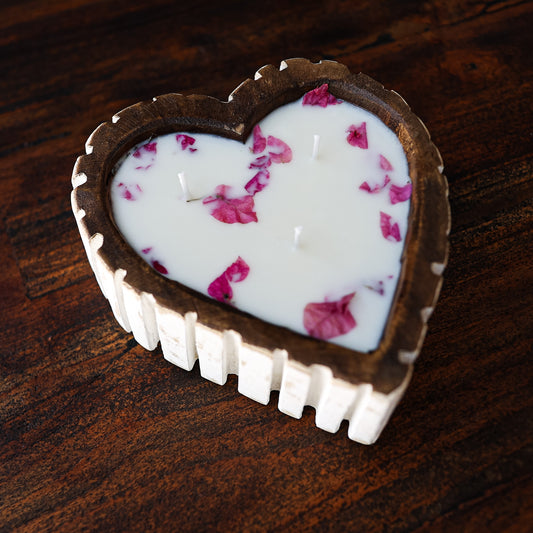 Heart Doughbowl Candle