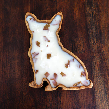 Corgi Doughbowl Candle