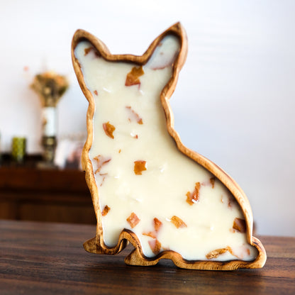 Corgi Doughbowl Candle