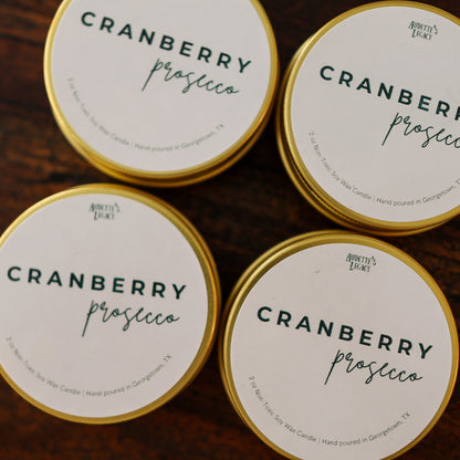 Cranberry Prosecco Soy Candle