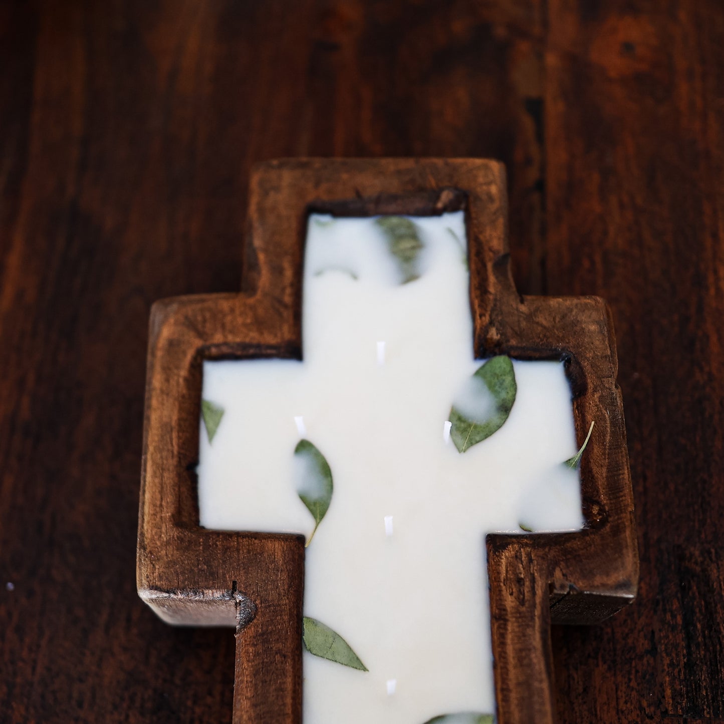 Cross Doughbowl Candle