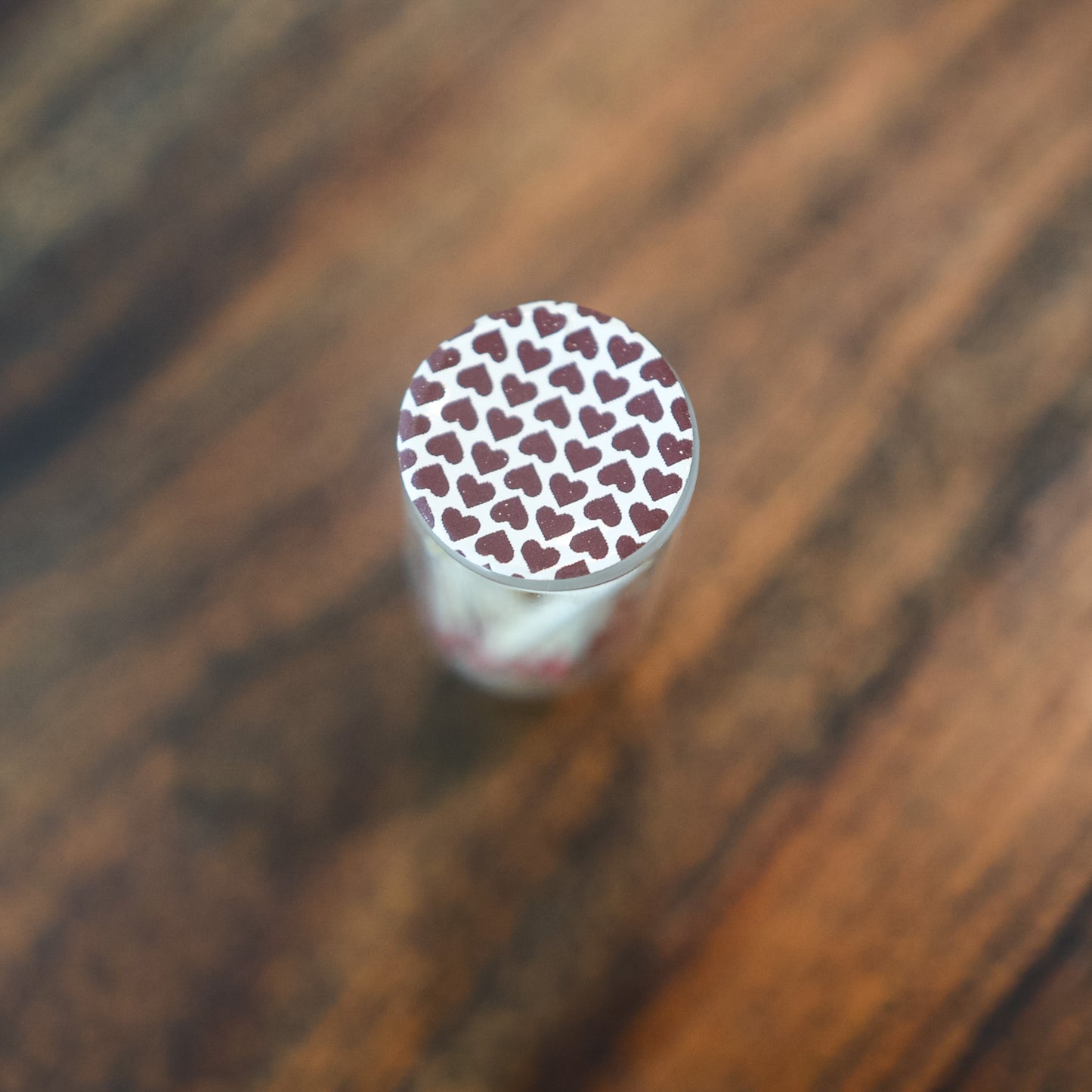 Mini Red Matchsticks in Glass Bottle