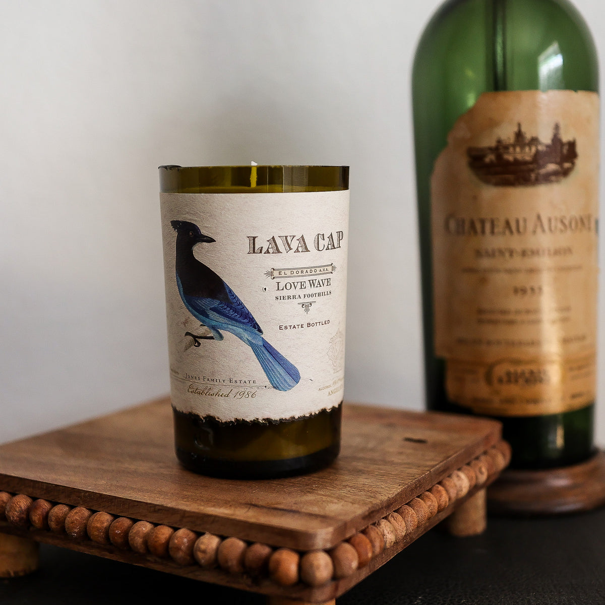 Urban Cowboy | Repurposed Wine Bottle Candle