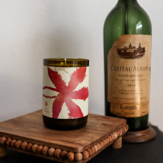 White Tea & Eucalyptus | Repurposed Wine Bottle Candle