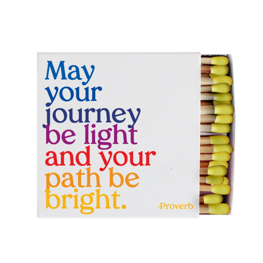 May Your Journey Be Light and Your Path the Light Matchbox