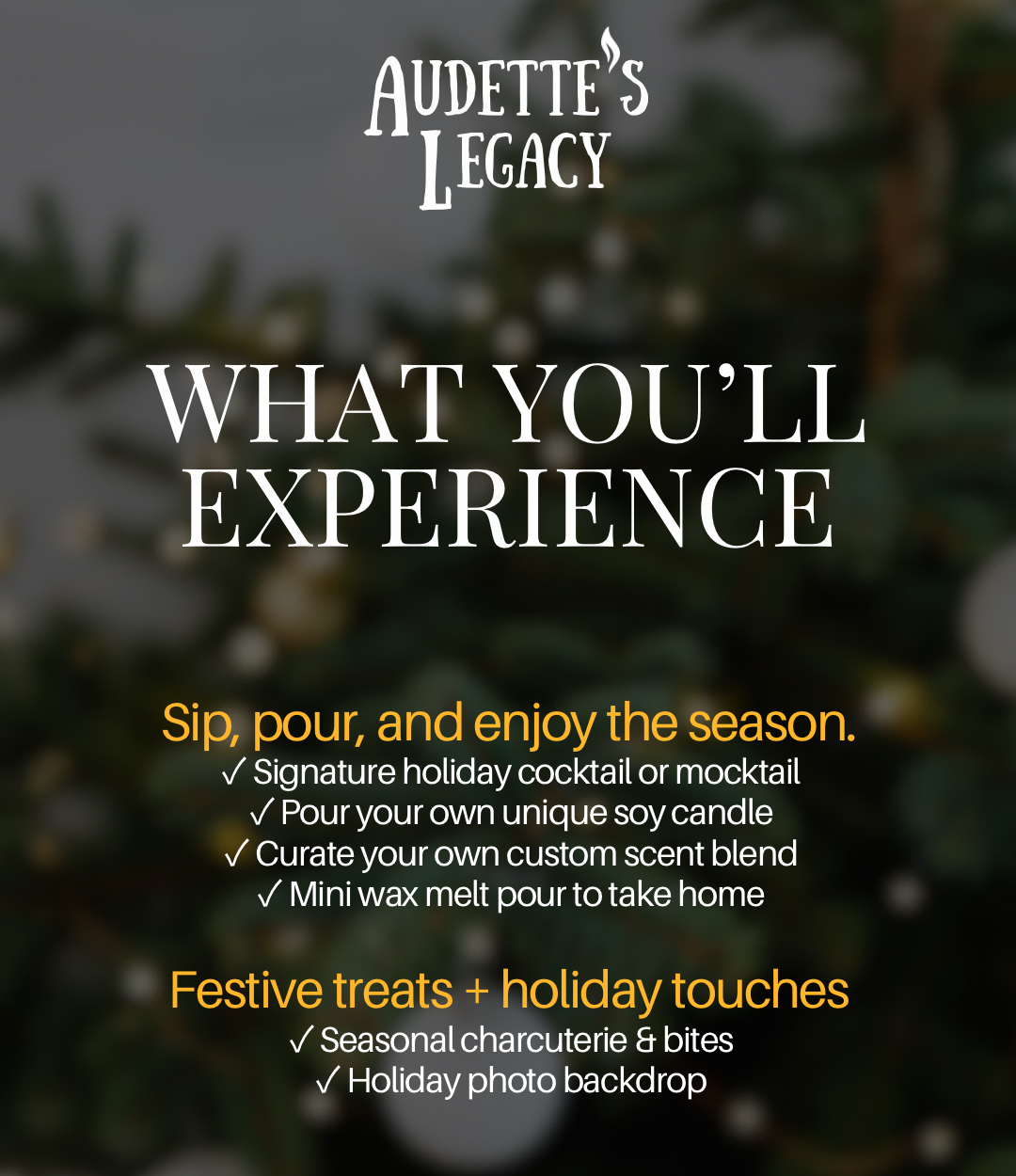 Christmas Candlemaking Sip & Social