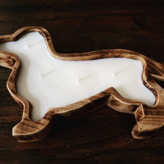 Dachshund Doughbowl Candle