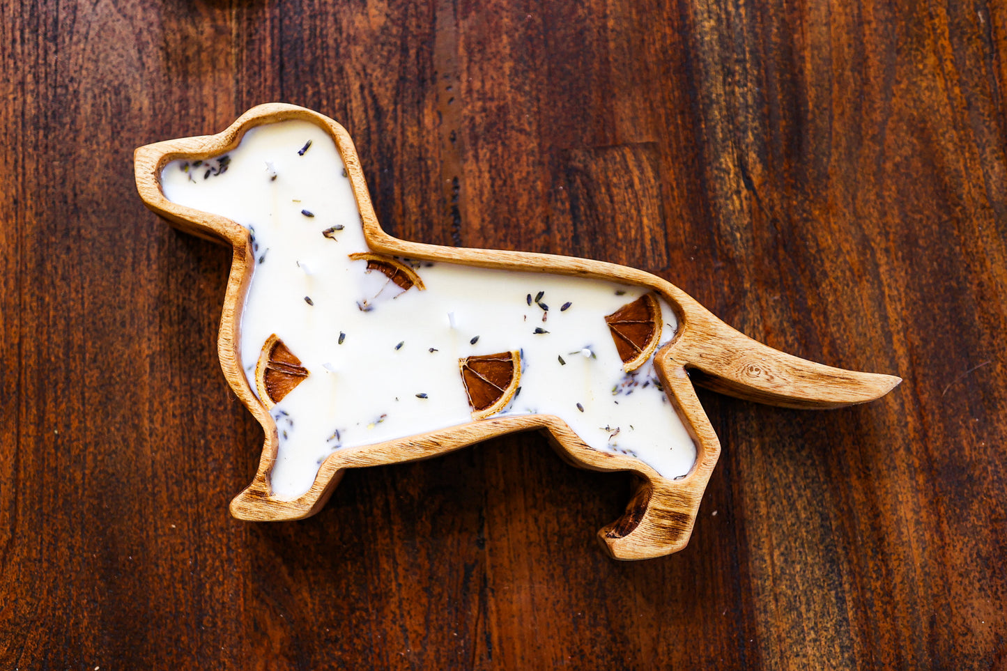 Dachshund Doughbowl Candle