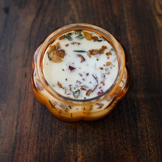 Glass Pumpkin Jar Candle – 17 oz