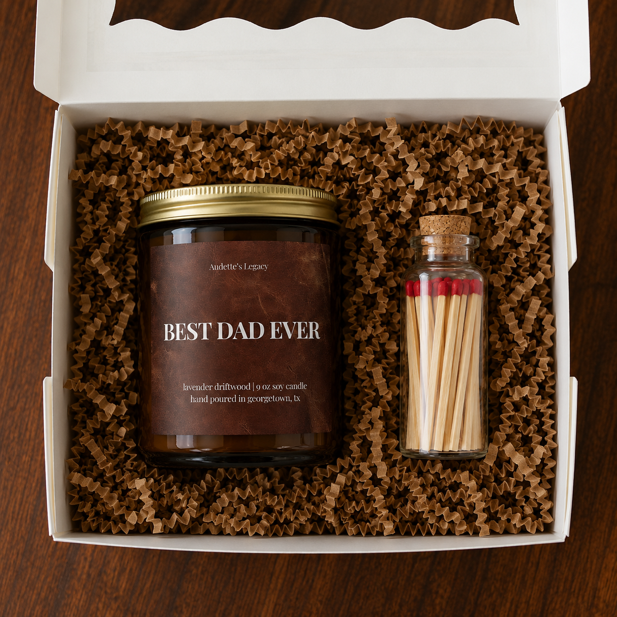 Best Dad Ever Candle Gift Set