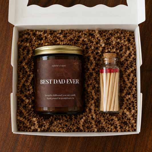 Best Dad Ever Candle Gift Set